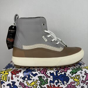 Vans Standard Mid Snow MTE Mens Size 7.5 Womens Size 9 Waterproof Boots Gray Gum